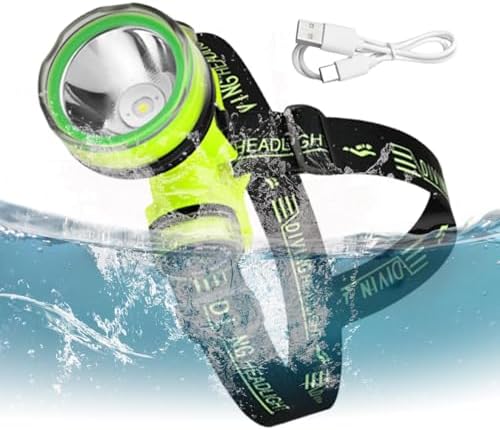Waterproof LED Head Lamp – Scubaa Dive Light, Underwater Flashlight | IPX8 Waterproof USB Rechargeable Diving Gear, 350M Long Distance Light, Adjustable 2 Lighting Modes for Scubaa Diving, Snorkeling - Image 7