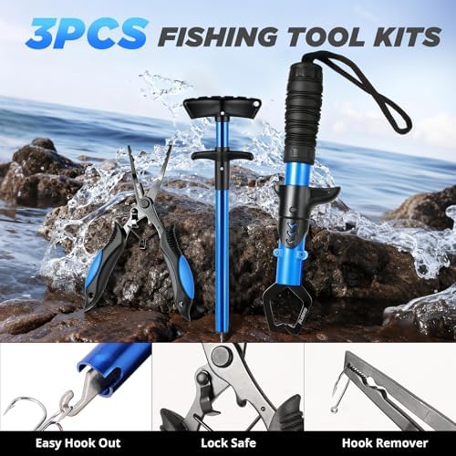 PLUSINNO Fishing Backpack with Rod & Reel Combos, Fishing Gear Kit - Image 7