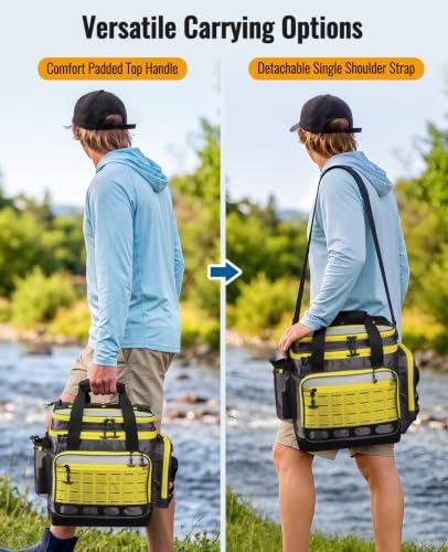 KEXMO Fishing Saltwater Tackle Box Bag, Waterproof Tackle Bag for Men - Image 7