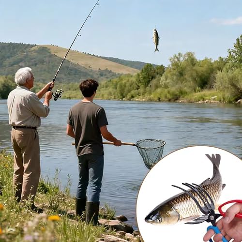 3 Fish Claw Gripper, Fishing Pliers, Fish Gripper, Metal Control Clamp Tong Tackle Tool, Multi-Functional Light Weight Accessories - Image 6