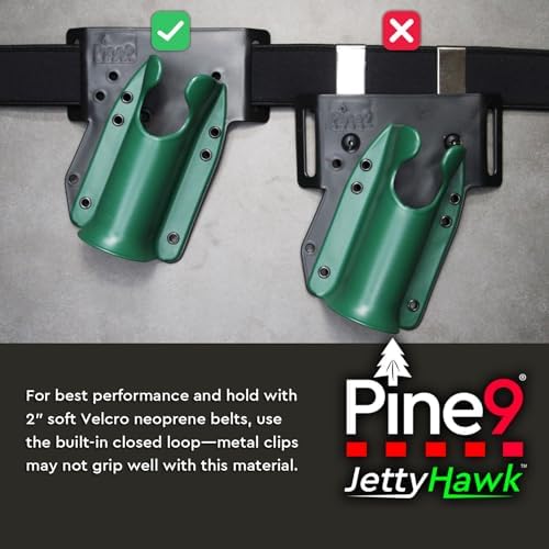 JettyHawk Fishing Rod Hip Holster, Hands-Free Quick-Draw Holder, Fits 1.5-2" Pole, for Spinning, Baitcaster, Centerpin & Surf Rods, Wading & MOLLE Belts - Image 7