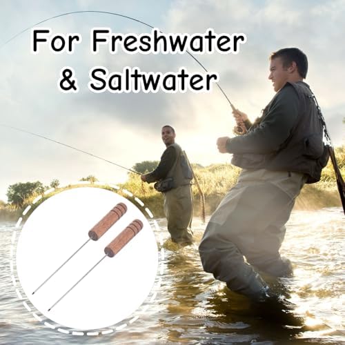 2 PCS Worm Threader Wooden Fishing Bait Wormhole Rigging Needle Fly Threader for Shore Casting Freshwater & Saltwater Anglers - Image 7