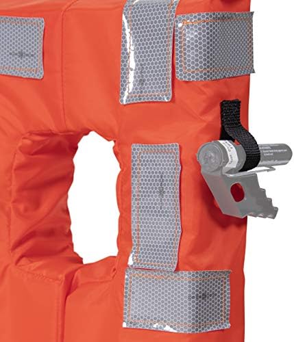Seachoice Type I Commercial Offshore Vest & Jacket, Fluorescent Orange, Reflective Panels, Various Sizes - Image 5