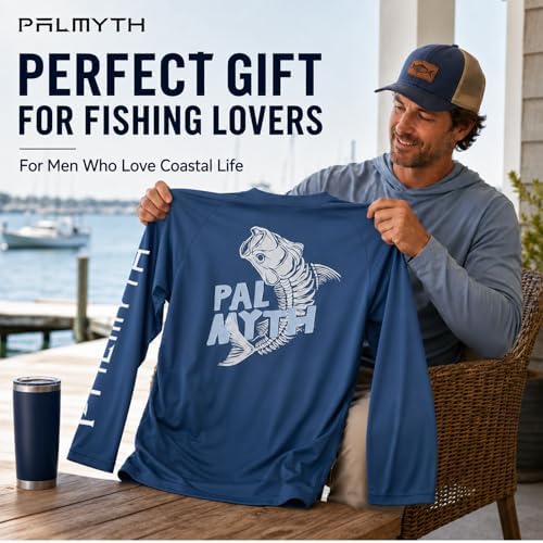 Palmyth Fishing Shirts for Men Long Sleeve UPF 50+ T Shirt Sun Protection - Image 6