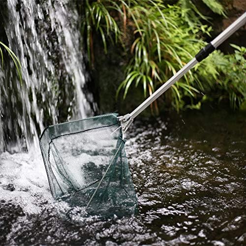RESTCLOUD Fishing Landing Net with Telescoping Pole Handle, Fishing net Freshwater for Kids Men Women, Extend to 40-63 Inches - Image 7