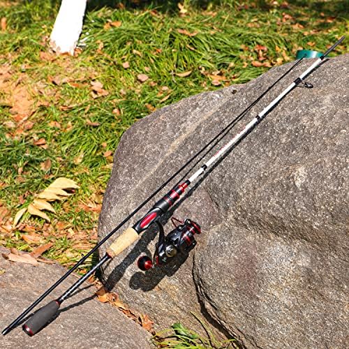 Sougayilang Fishing Pole, 30-Ton Carbon Fiber Fishing Rod and Reel Combo, 2 Pcs Blanks Spinning Reel Combos - Image 7