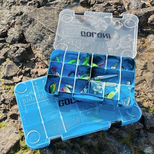 Goloni Fishing Tackle Box,Plastic Clear Fishing Storage Organizer Box With Removable Dividers,3600 Tackle Trays,Storage Lure Box for Lures 4 Pack - Image 7