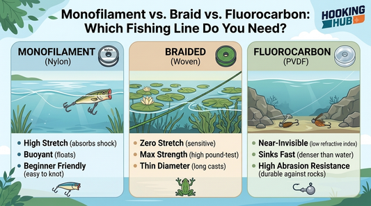 Monofilament vs. Braid vs. Fluorocarbon: Which Fishing Line Do You Need?