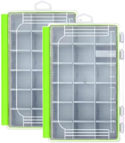 Aventik Waterproof Fishing Tackle Box Organizer with Removable Dividers Sturdy Lure Storage Box and Terminal Tackle Storage 3600 Tackle Trays by AVENTIK
