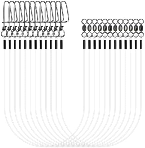 YOTO Fluorocarbon Wire Leader for Fishing - 100% Invisible & Strong Leader for Bass, Trout, Pike, and Walleye – 20lb to 80lb Test, Fishing Leader for Freshwater & Saltwater by YOTO