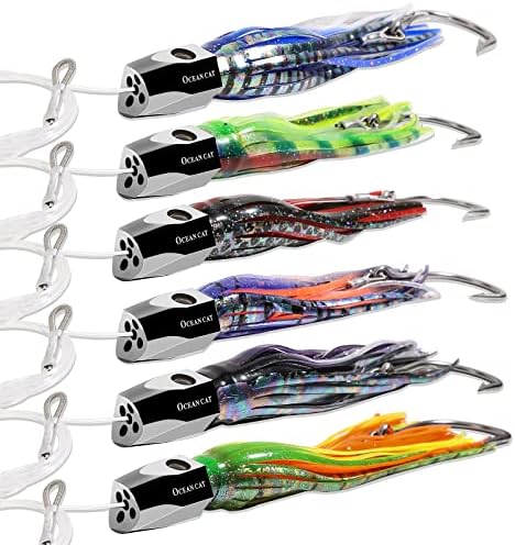 OCEAN CAT Saltwater Trolling Lure for Marlin Tuna Mahi Dolphin Durado Wahoo Trolling Lures Free Mesh Bag Offshore Big Game Lures - Image 2