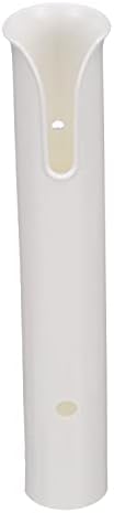 attwood 12708-2 PVC Rod Holder Storage, White PVC Construction, 9 Inches Long, Holds Rod Grips Up to 1 ¾-Inch Diameter, One Size by Attwood