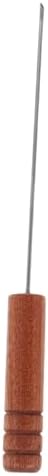Toyvian Stainless Steel Baiting Needle: Worm Threader Tool with Rosewood Handle - Portable Fishing Bait Needle Tool for Worm Threading - Ideal for Freshwater & Saltwater Anglers (5.89 Inch) by Toyvian