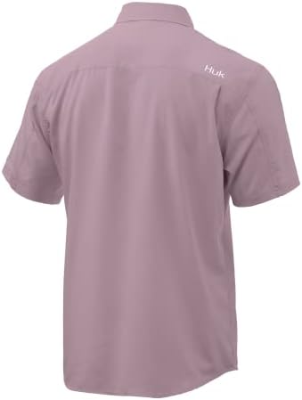 HUK Men's Tide Point Kc Scott Original Artwork Short Sleeve Shirt, Fishing Button Down by HUK