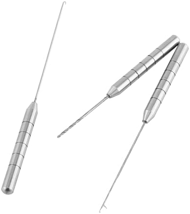 Uxsiya Baiting Needle Tool 3 in 1 Aluminum Alloy Fishing Bait Needle Set Fish Drill Tackle Baiting Rig Tool for Making Rigs - Image 7