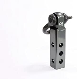 SALMAN 5T 11,000 LBS WLL Aluminum Alloy 6061 Long Hitch Receiver and Bow-Shackle and Pin with R Clip Winch Accessories (Grey) - Image 3