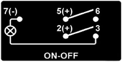 12V 24V RED Backlit Anchor Light Rocker Switch with Wires 5 PIN ON-Off Waterproof Toggle Switch for Boat Marine Yacht Ship IP66 - Image 7