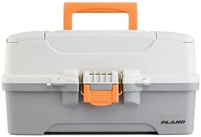 Plano Three-Tray Tackle Box Panfish Kit, Light Grey/Dark Grey, Rust-Proof Brass Latch, Top-Access Tray with Deep Storage, Made in the USA, Portable Fishing Gear Storage Organizer - Image 4