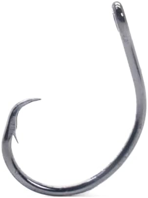 Mustad 39944 Demon Perfect Circle in-Line Wide Gap Fishing Hooks, Black Nickel, UltraPoint by Mustad