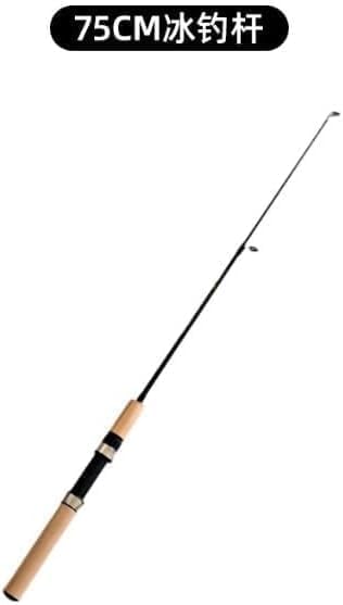 Pocket Telescopic Fishing Rod,Winter Rods Ice Fishing Rods Pen Pole Lures Fishing Tackle Spinning Casting Hard Rod Without Reel Useful and Practical Travel Fishing Rod, Gifts for Man (75cm) - Image 2