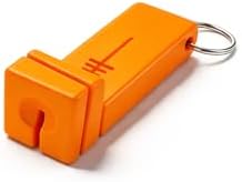Fly Fishing accessories- Magnetic Fly Threader Bright Orange, 4-Slot Precision Threading Tool for Fly and Ice Fishing, Lightweight Plastic Hook Threader with Keychain for Wading Low Light Cold Hands by Unknown