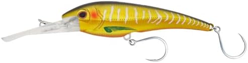 Nomad Design DTX Minnow with Patented Autotune System - Distressed Baitfish Swimming Action, BKK Diablo by NomadDesign