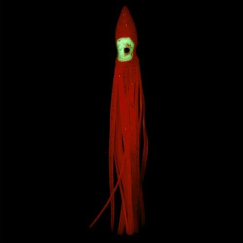 Fishing Squid Skirts, Glow Soft Plastic Trolling Lures Luminous -Fitting for (Bass/Trout/Salmon/Saltwater/Fishing Bait) - Image 4