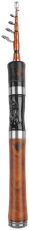 Ultra-light 5ft telescopic fishing rod with carbon fiber frame and soft guides, equipped with spinning reel seat that produces audible clicks - Image 3