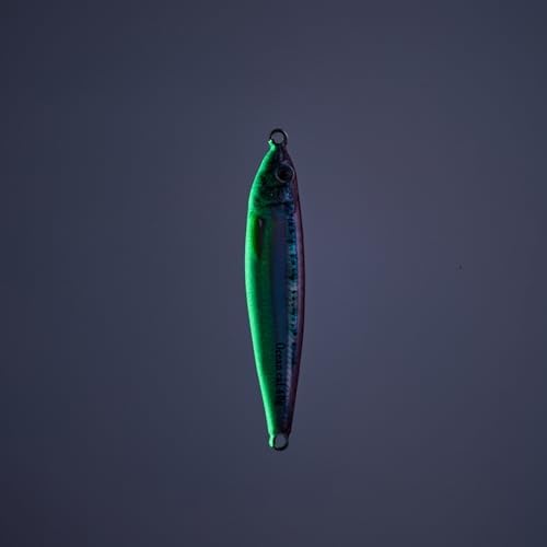 OCEAN CAT Long Casting Slow Fall Pitch Fishing Jigs Lures Lead Metal Flat Sinking Vertical Shore Jigging Bait with Assist Hook for Saltwater Freshwater Fishing 40g 60g 80g - Image 3