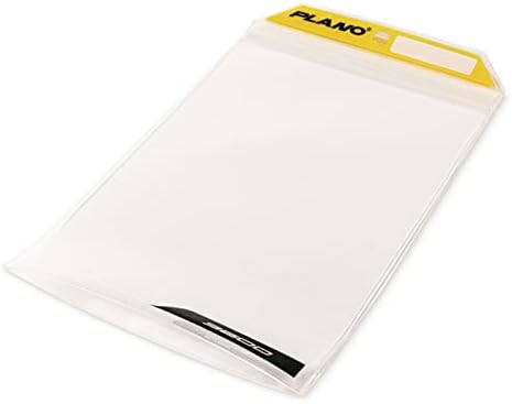 Plano StowAll Series 3700 Waterproof Storage Bag, 14”L x 9” H, Transparent, TPU Material, Waterproof Plastic Zip-Seal Bags for Baits, Lures, & Fishing Tools by PLANO%C2%AEOutdoors