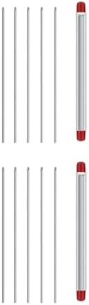 10 Pcs Stainless Steel Fishing Rigging Needle Hollow Earthworm Hook Worm Baiting Driller Tools Earthworm Baiting for Carp, Bait Rig Tool - Image 4