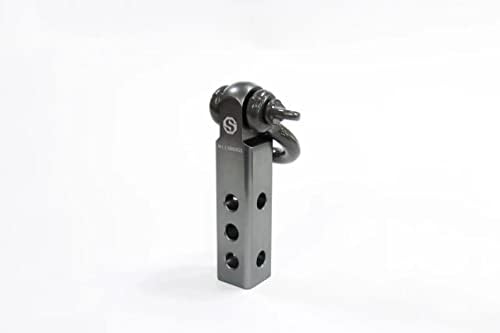 SALMAN 5T 11,000 LBS WLL Aluminum Alloy 6061 Long Hitch Receiver and Bow-Shackle and Pin with R Clip Winch Accessories (Grey) - Image 4