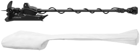 Oceansouth TG 01S Trolling Motor Cover Compatible with Garmin Force Kraken, Marine-Grade PVC, 63", 75", 90" & 110" Shaft Lengths, Multiple Colors (White, 63" Leg) by Oceansouth