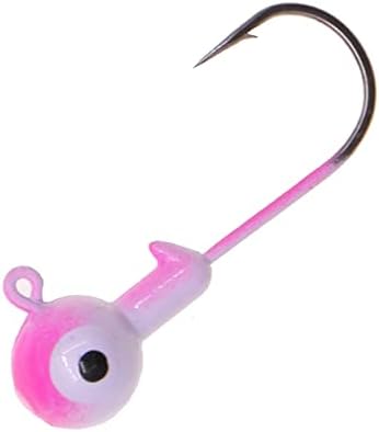 Fishing Lures Jig Heads,Ball Heads 1/32oz-1oz,Sharp Fishing Hooks for Freshwater or Saltwater by Temorah
