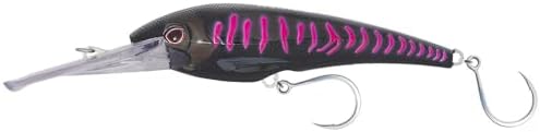 Nomad Design DTX Minnow with Patented Autotune System - Distressed Baitfish Swimming Action, BKK Diablo by NomadDesign