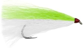Aqua-Clear, Bucktail Jigs Saltwater Fishing Lures, Flounder Fluke Sea Trout Weakfish Croaker Rig, 3/0 XL Nickel Octopus Hook with White Hair - Image 2