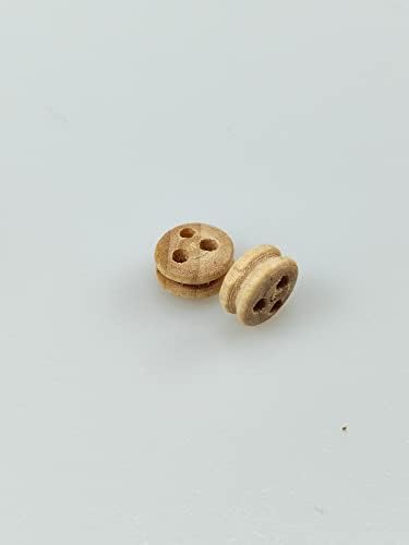 GAWEGM Ship Model Building Accessory - 20pcs Wooden Deadeye Pulley 6mm - Image 3