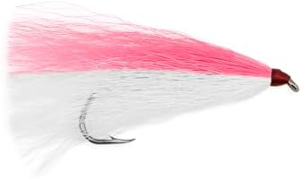 Aqua-Clear, Bucktail Jigs Saltwater Fishing Lures, Flounder Fluke Sea Trout Weakfish Croaker Rig, 3/0 XL Nickel Octopus Hook with White Hair - Image 2