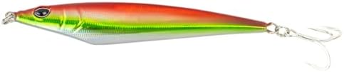 Nomad Design The Ridgeback Long Cast Jig 60g (2oz) Darting Metal Jig with Erratic Sideways Darting Action, Durable BKK Hooks, & Angled Head Design, for Shore & Offshore Species by NomadDesign