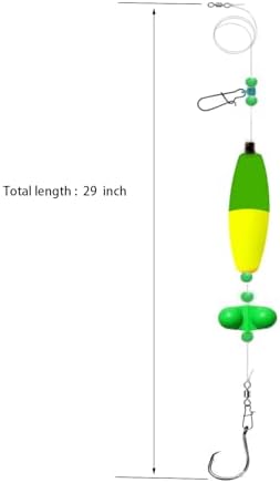 Catfish Rigs Set – 4/6/8PCS Pre-Tied Rigs with 1oz & 2oz Pyramid Sinker, Float Rigs Tackle, Santee Rig, Circle Hooks for Peg Floats Catfish - Image 2