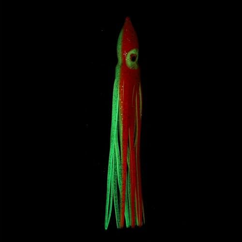 Fishing Squid Skirts, Glow Soft Plastic Trolling Lures Luminous -Fitting for (Bass/Trout/Salmon/Saltwater/Fishing Bait) - Image 4