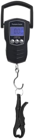 Digital Fish Scale, 75KG （165LB） Professional Fishing Scale Luggage Scale & Fish Lip Gripper Set with 5FT Tape Measure (with A Lip Gripper) by Unknown