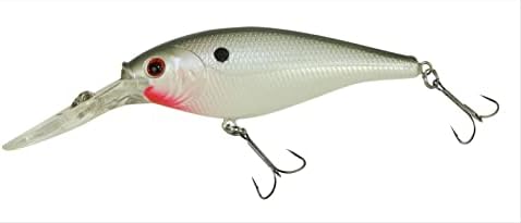 Berkley Flicker Shad Fishing Lure, Pearl White, 5/16 oz, 2 3/4in | 7cm Crankbaits, Size, Profile and Dive Depth Imitates Real Shad, Equipped with Fusion19 Hook by Berkley