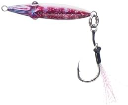 Squidlord Jig - Scarlet Glow - Slow Pitch Squid Jig with Glow - Image 2