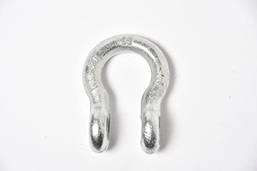 Hi-Gear 4 Pack Galvanized-Blue Rigging 1/2" Bow Shackles D Ring Rugged 10Ton 22000Lb Breaking Strength WLL 2Ton 4400 lb w 5/8'' Pin Clevis Screw Heavy Duty f Marine Boat Anchor ATV UTV Recovery - Image 3