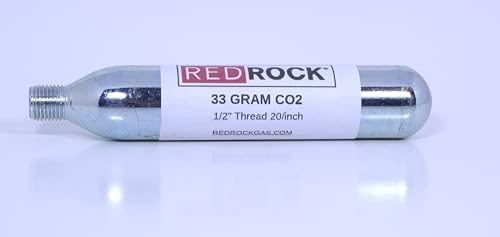 Redrock 33 gram CO2 Cartridge 1/2" Diameter with 20/in Threads - Image 7