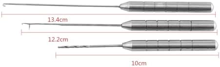 3Pcs Fishing Bait Needle Set, Aluminum Alloy Baiting Needle Tool, 3 in 1 Fish Rigging Needles, Portable Fishing Baiting Needles for Fish Preparation, Making Rigs, Sliver - Image 3