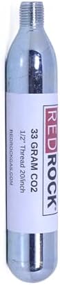 Redrock 33 gram CO2 Cartridge 1/2" Diameter with 20/in Threads by RedRock