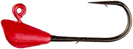 Trout Magnet Jig Heads - 1/64 oz - 25 Pack - Shad Dart Head Shape Hook with Lure Body Securing Barb - Balanced Jigs and Hooks for Trout, Crappie, Bass, Panfish - Freshwater Saltwater Fishing Gear by TroutMagnet