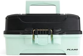 Plano Catch All One-Tray Tackle Box Kit, Black/Blue, Rust-Proof Brass Latch, Top-Access Tray with Deep Storage, Made in the USA, Portable Fishing Gear Storage Organizer - Image 3